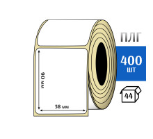 Термотрансферная этикетка ПЛГ 58х90 (400) COAT