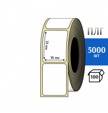 Термотрансферная этикетка ПЛГ 16х35 (5000) COAT