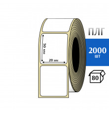 Термотрансферная этикетка ПЛГ 20х30 (2000) COAT