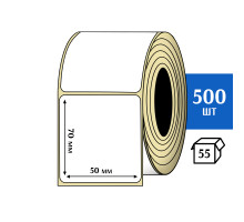 Термотрансферная этикетка ПЛГ 50х70 (500) COAT