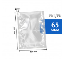 Пакет вакуумный 160/250мм PET/PE  (100 шт)