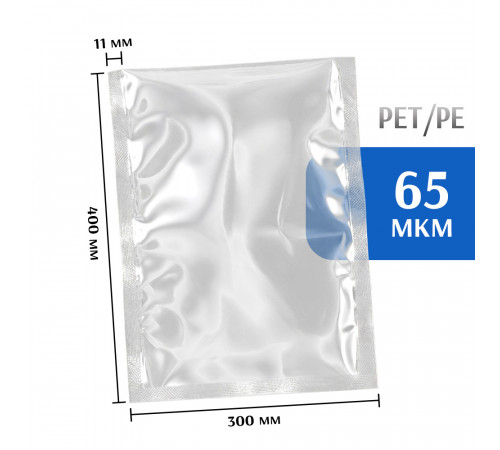 Пакет вакуумный 300/400мм PET/PE  (100 шт)