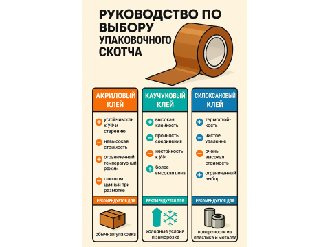 Упаковочный скотч: полное руководство по выбору клеевой основы