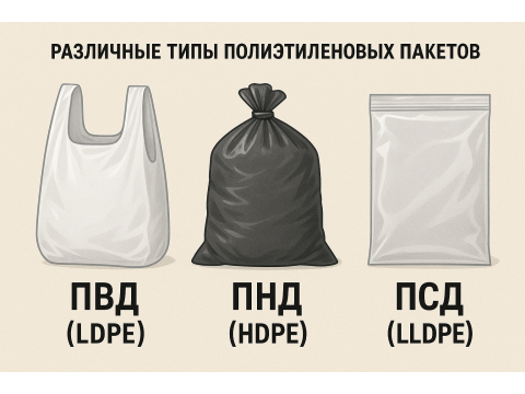 Полиэтиленовые пакеты ПВД, ПНД и ПСД: экспертное руководство по выбору для бизнеса