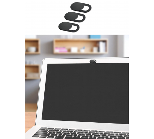 Шторки для веб камеры черные, 500 шт