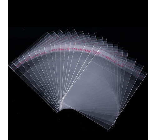 Упаковочный BOPP-пакет с клеевым клапаном 10х10 см (100 шт)