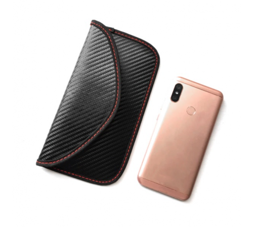 Сумка для телефона с защитой от излучения (Карбон)