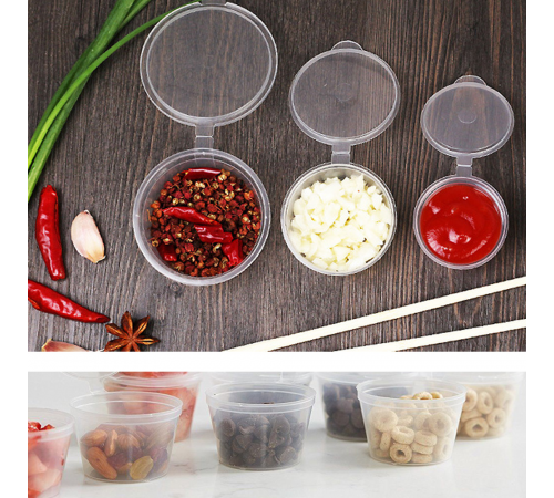 Соусник прозрачный с крышкой 30 мл (80 шт)