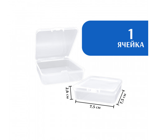 Контейнер для хранения мелочей 75*75*26 мм