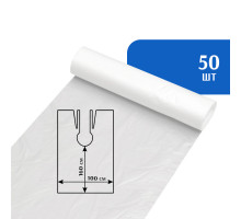 Пеньюар парикмахерский 100х160 прозрачный в рулоне (50 шт)